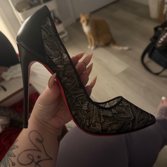 Louboutin follies lace 120 vegetale - Picture 1 of 4